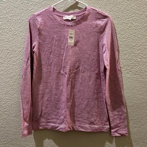LOFT long sleeve striped shirt - size XS NWT